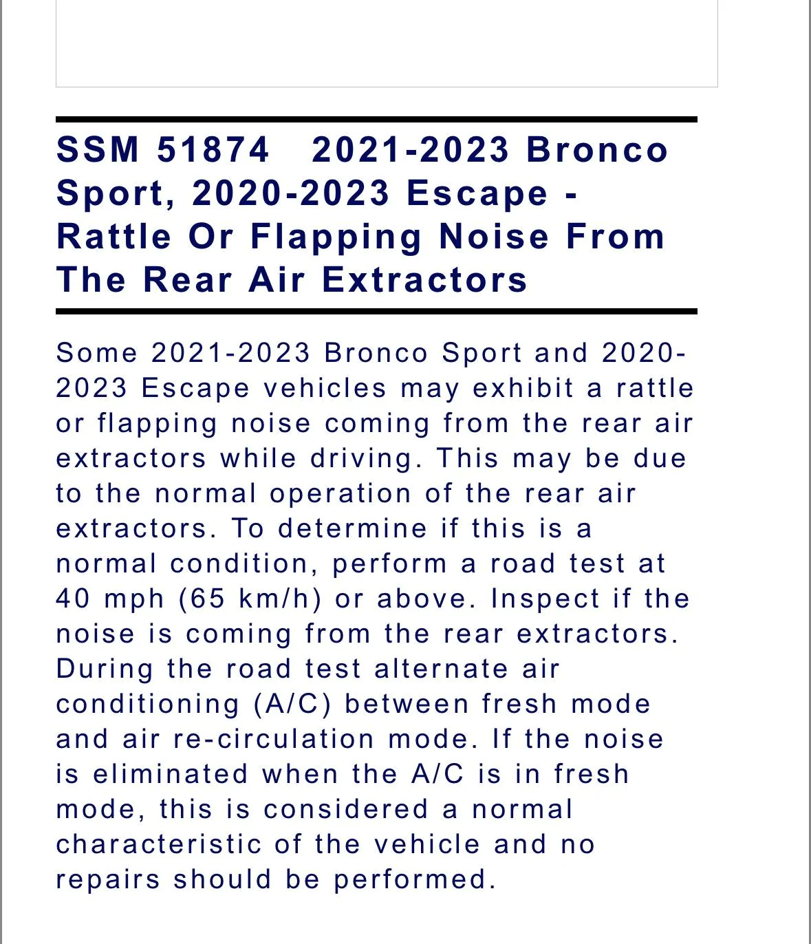 Ford Bronco Sport Interior noise when window open IMG_0339