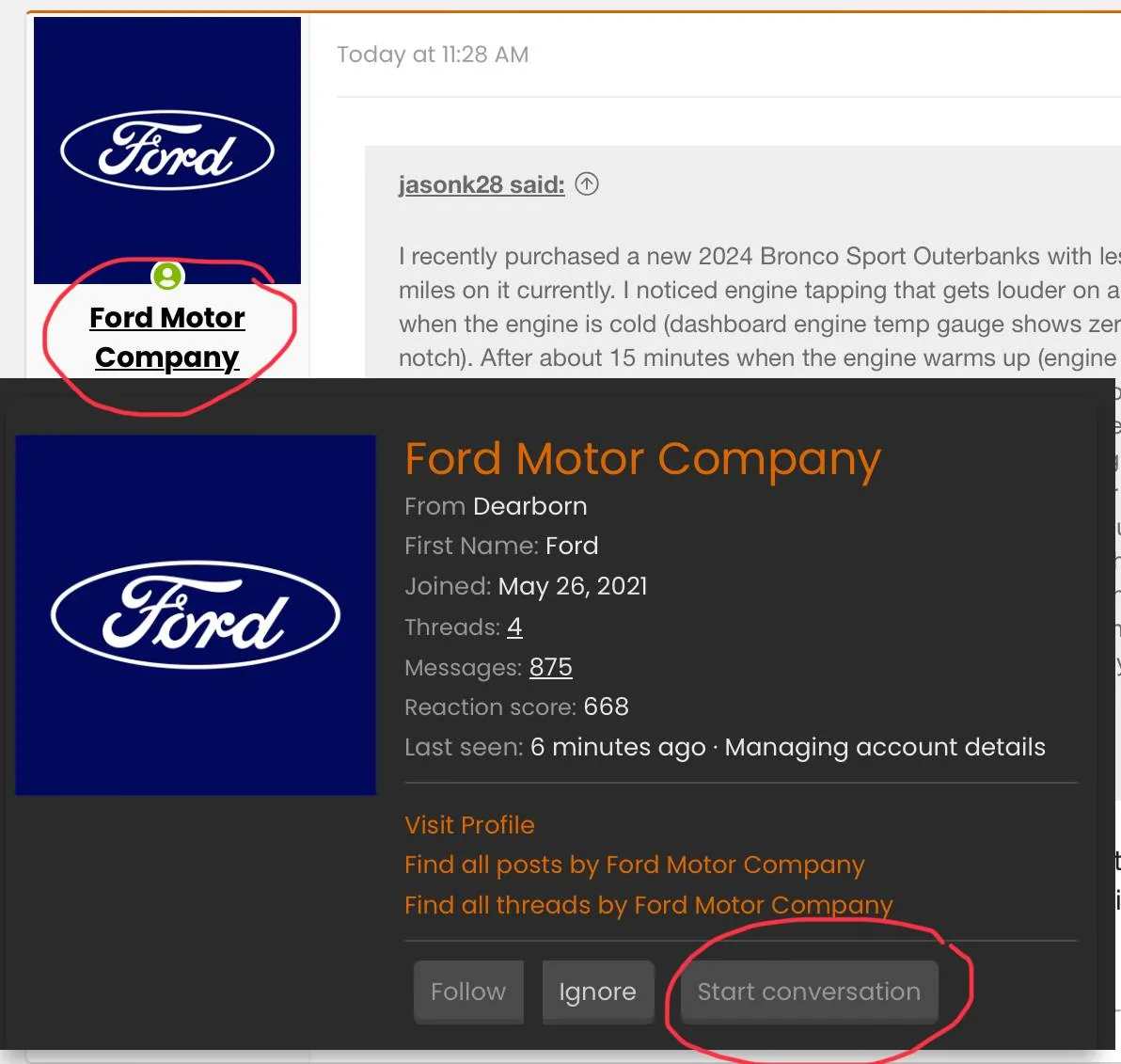 Ford Bronco Sport Engine tapping Bronco sport 1.5L ecoboost IMG_1058