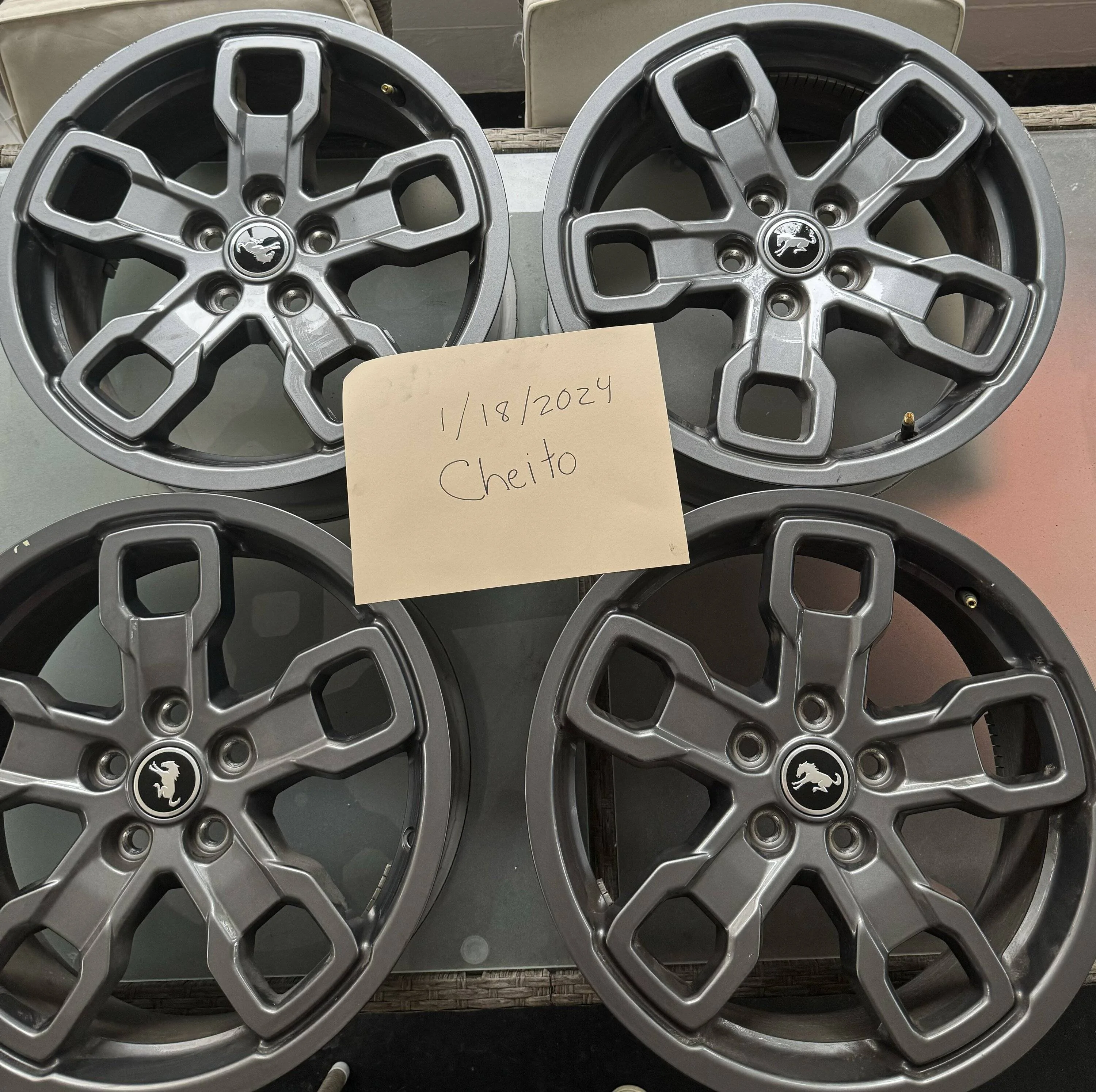 Ford Bronco Sport **Price Lowered** Selling a set of 4 Big Bend Wheels - $500 IMG_0975