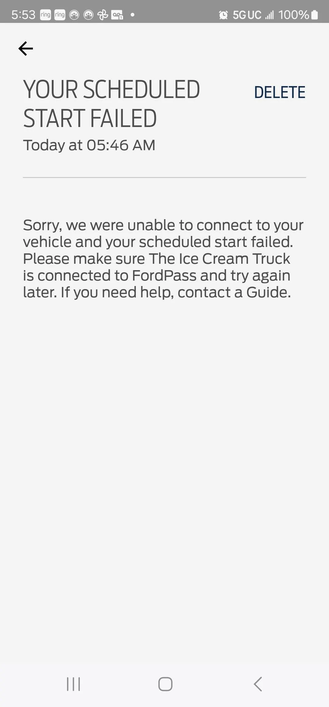 Ford Bronco Sport Ford App Stranded Me! 1000016743