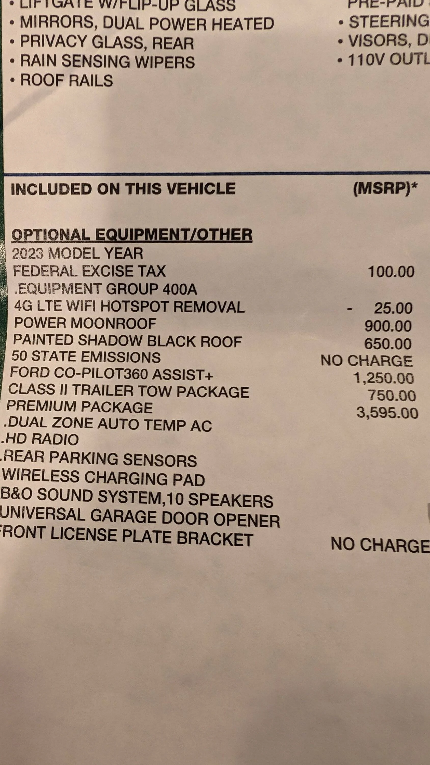 Ford Bronco Sport Deceptive Advertising by Ford and AT&T for 4G Wi-Fi Hot Spot!!! :-( PXL_20240125_144845175.MP