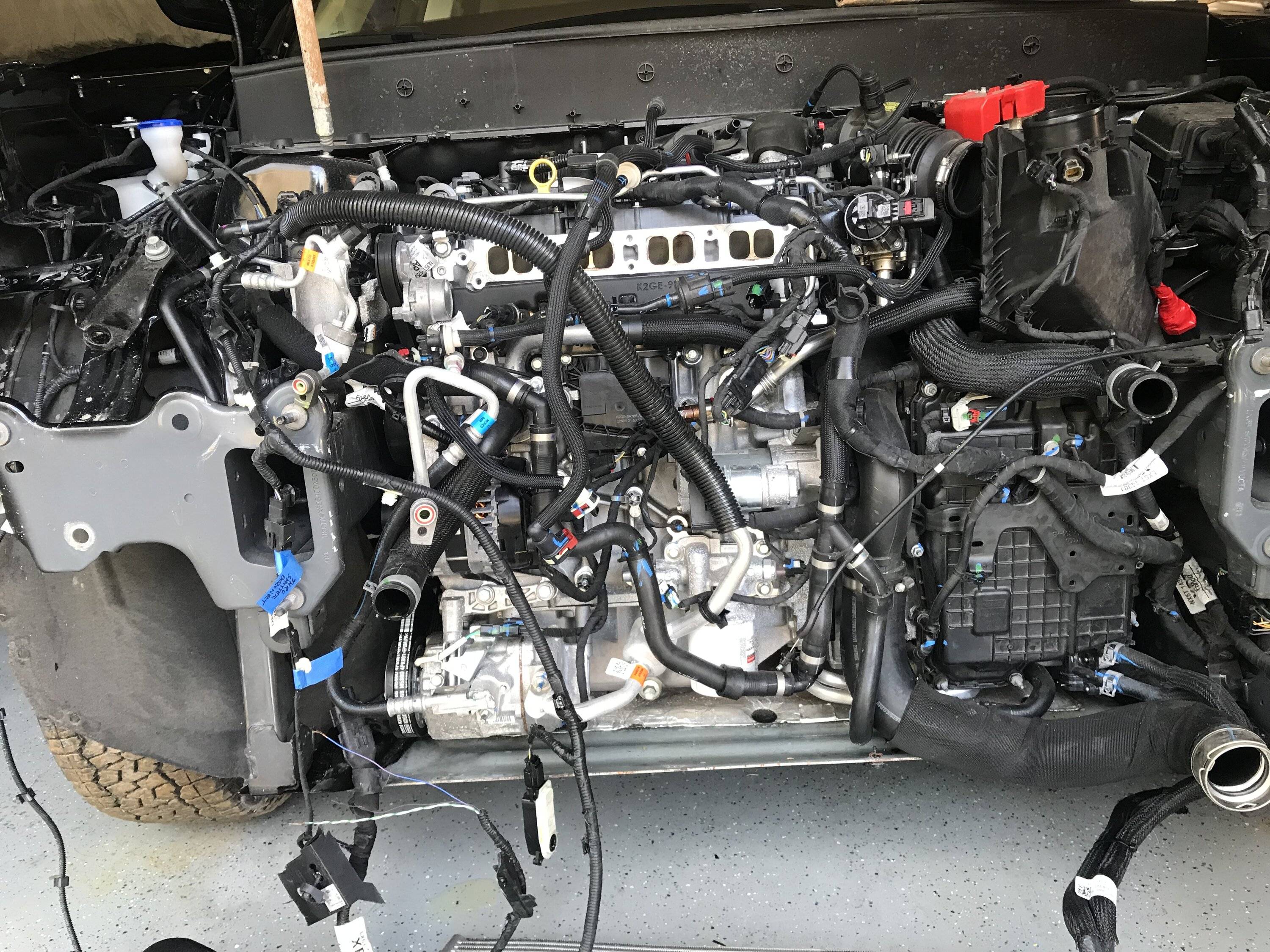 Ford Bronco Sport Badlands revealing pictures from front with no bumper cover or radiator blocking view IMG_4697