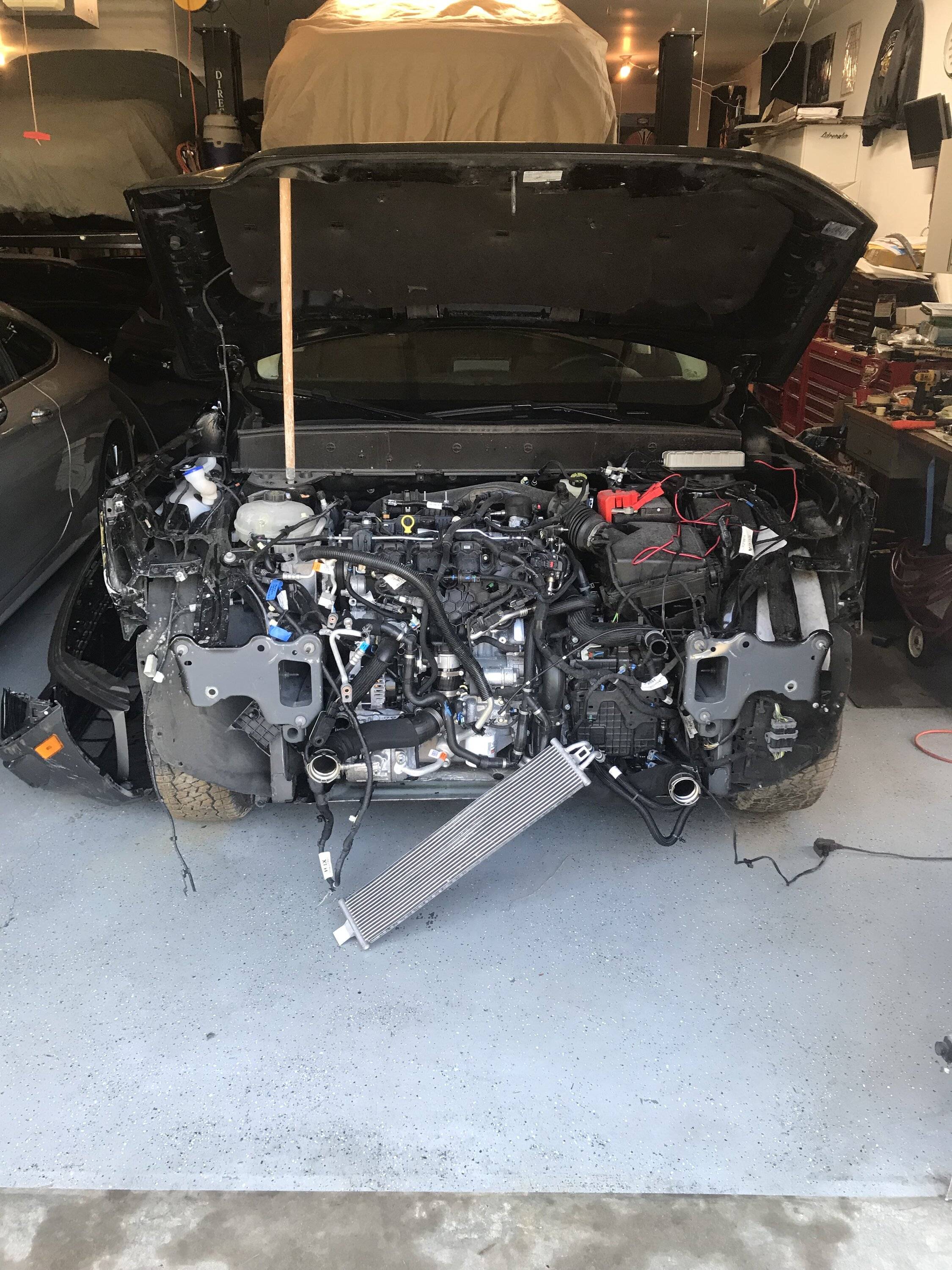 Ford Bronco Sport Badlands revealing pictures from front with no bumper cover or radiator blocking view IMG_4653