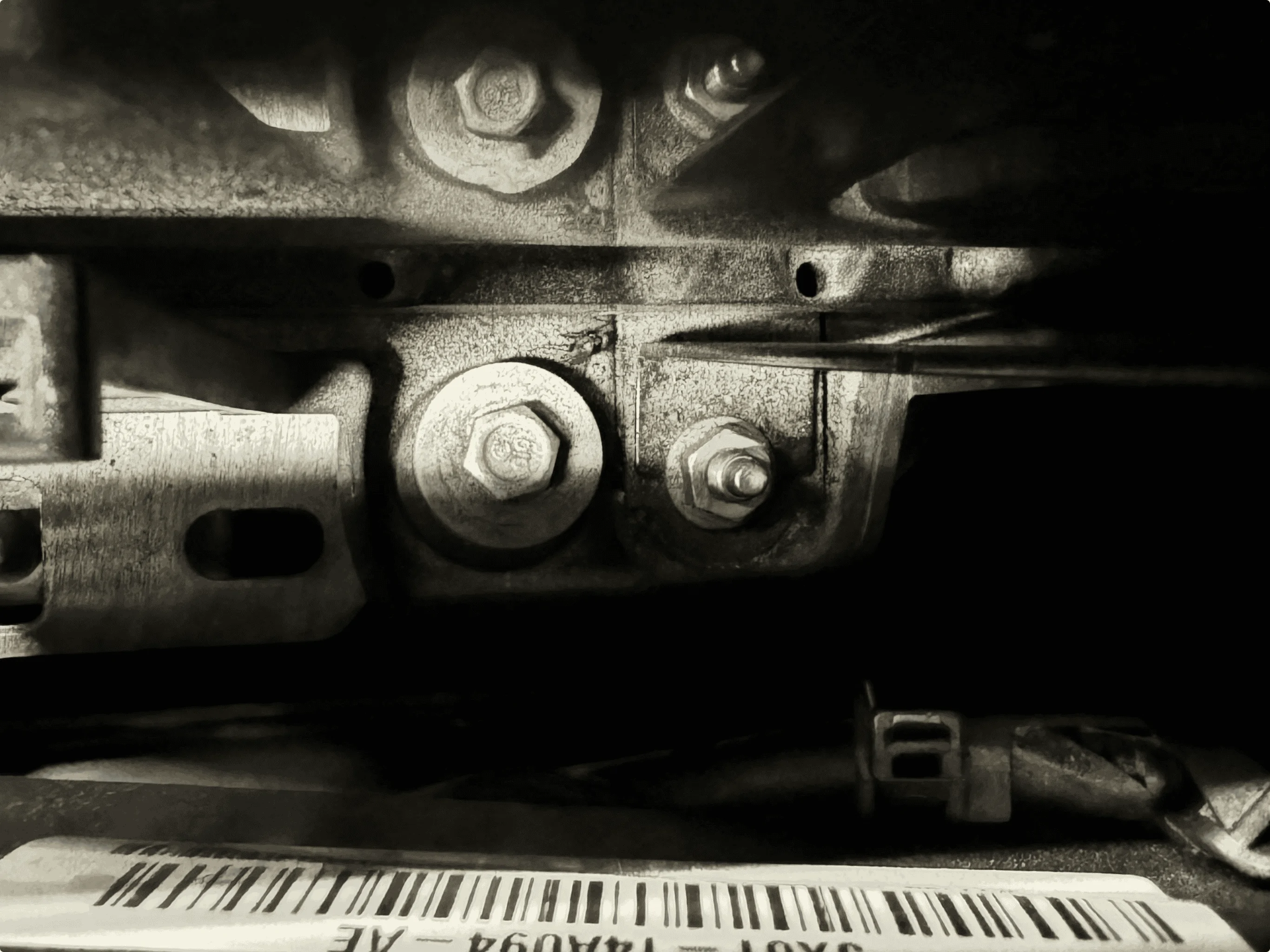 Ford Bronco Sport Battery hold down bolts corrosion 1710200349554