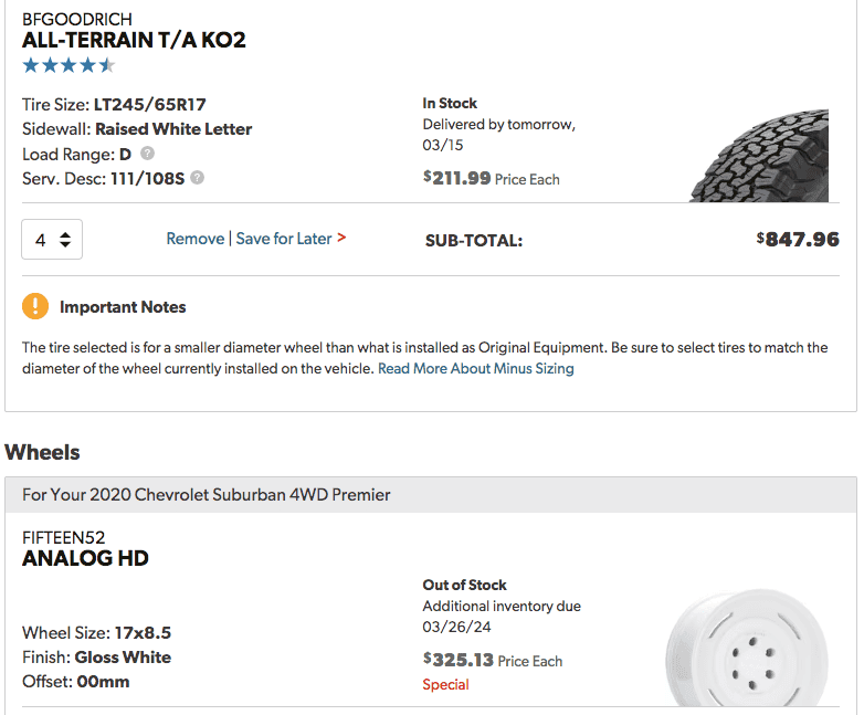 Ford Bronco Sport BF Goodrich KO2’s (245/65/17) on an OBX? wheels