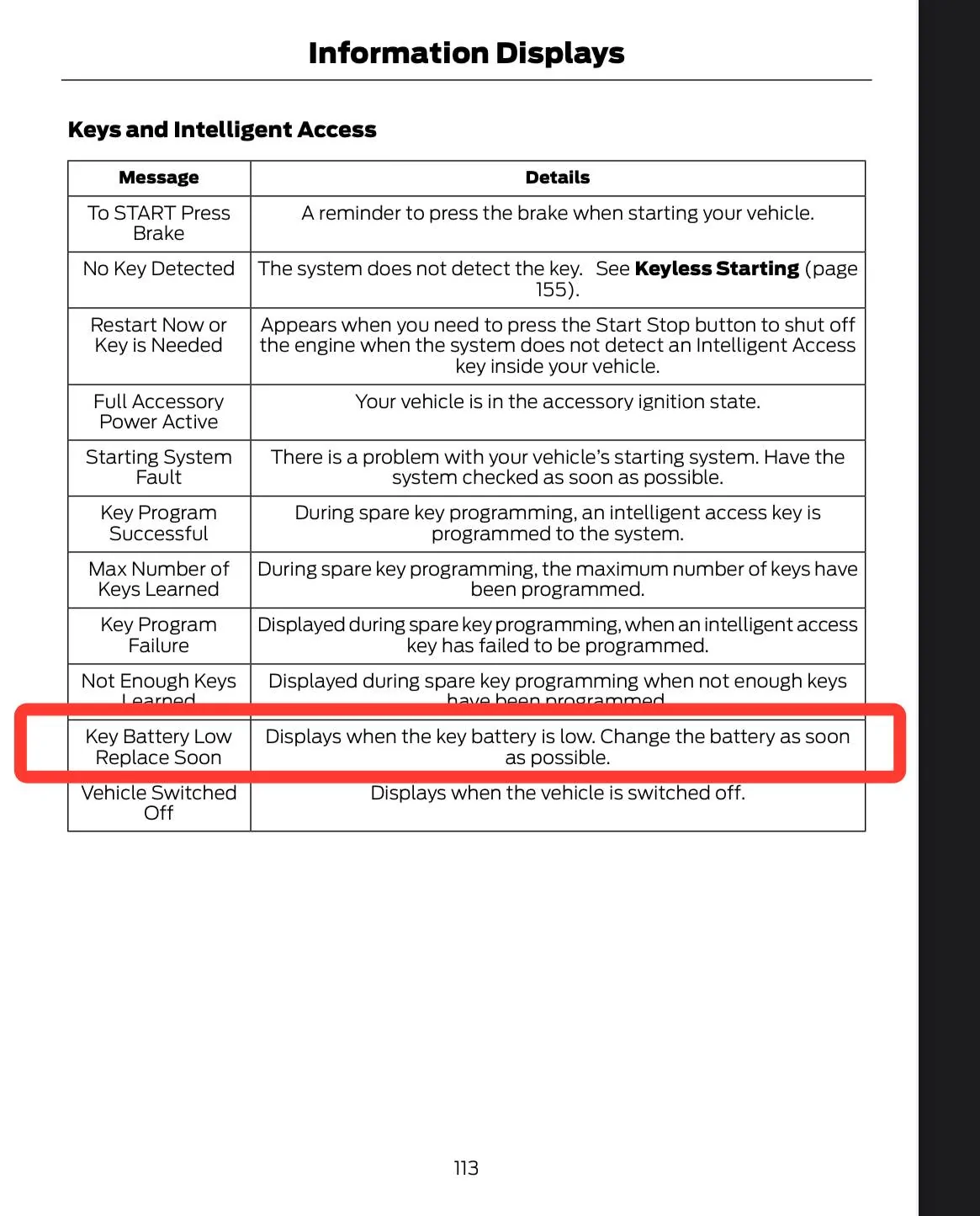Ford Bronco Sport Low fob battery symptoms 1710710021789-t8