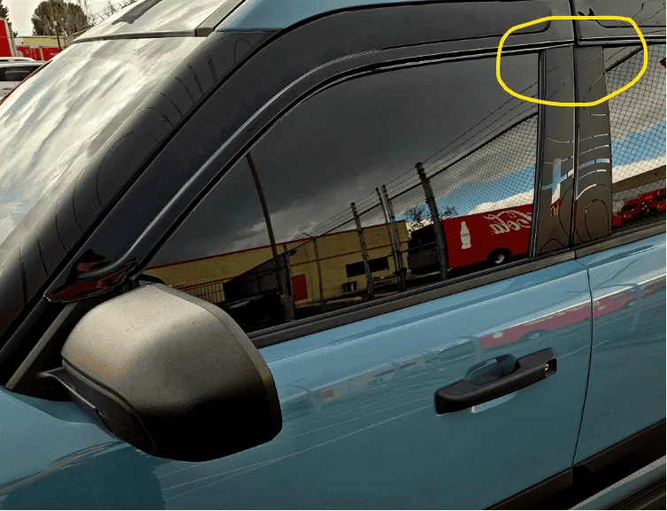 Ford Bronco Sport Topography Pillar (by Underground Graphics) installed decal