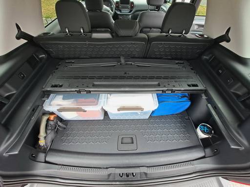 Ford Bronco Sport Under CMS storage containers Half CMS containers lengthwise