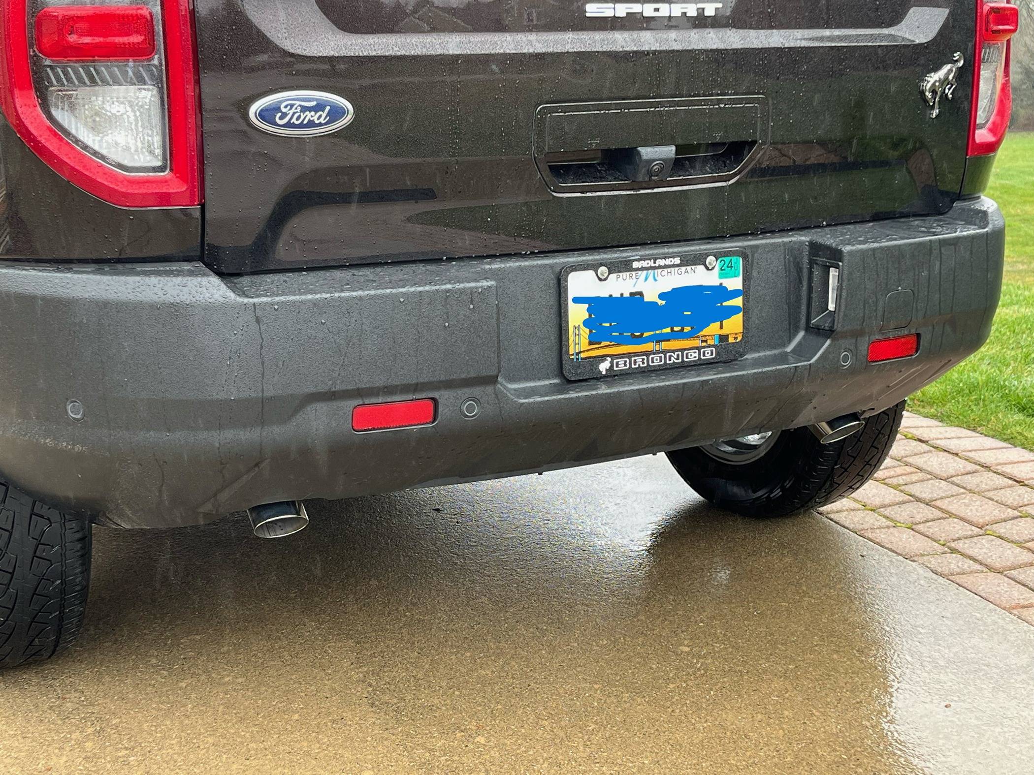 Ford Bronco Sport Exhaust tips 2021 Badlands bronco 1