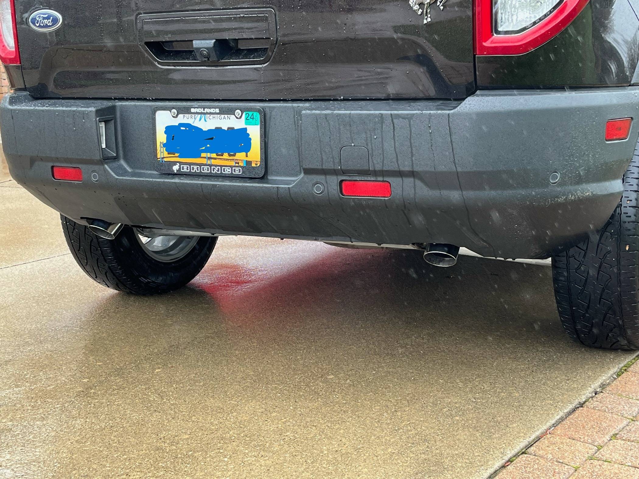 Ford Bronco Sport Exhaust tips 2021 Badlands Bronco 2