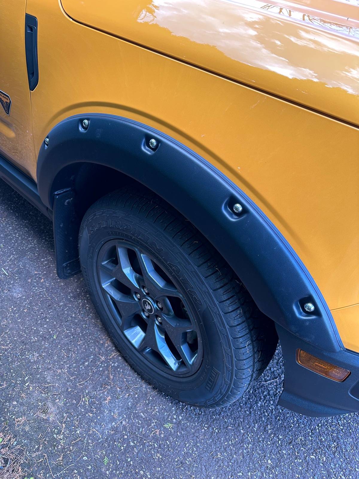 Ford Bronco Sport Has anyone installed flares AND flaps? IMG_2490