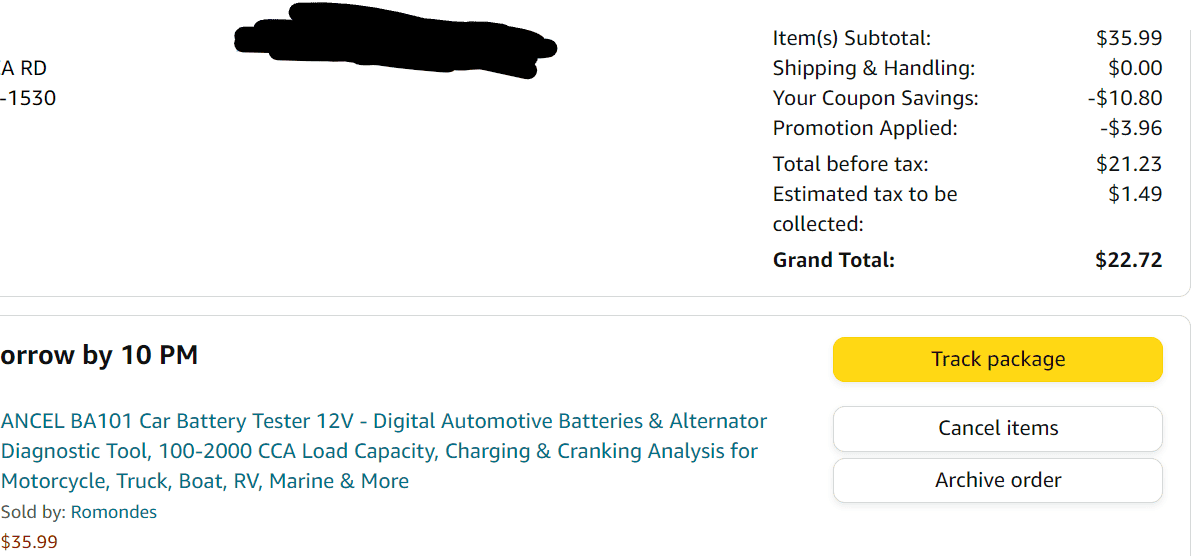 Ford Bronco Sport Battery State of Health report from Dealer 1713709701307-ct