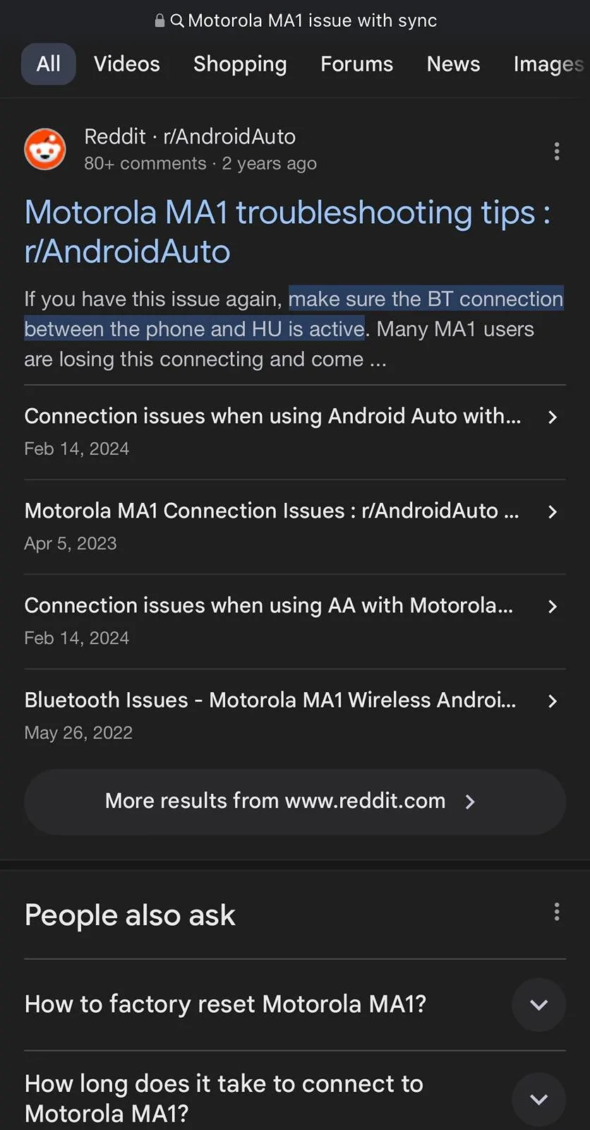 Ford Bronco Sport Motorola MA1 Not Connecting IMG_3632