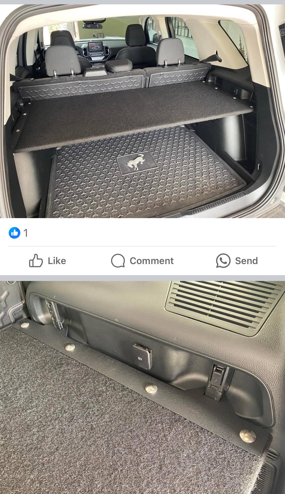 Ford Bronco Sport Rear Hatch Platform for those without the Cargo Management System (CMS) IMG_3673