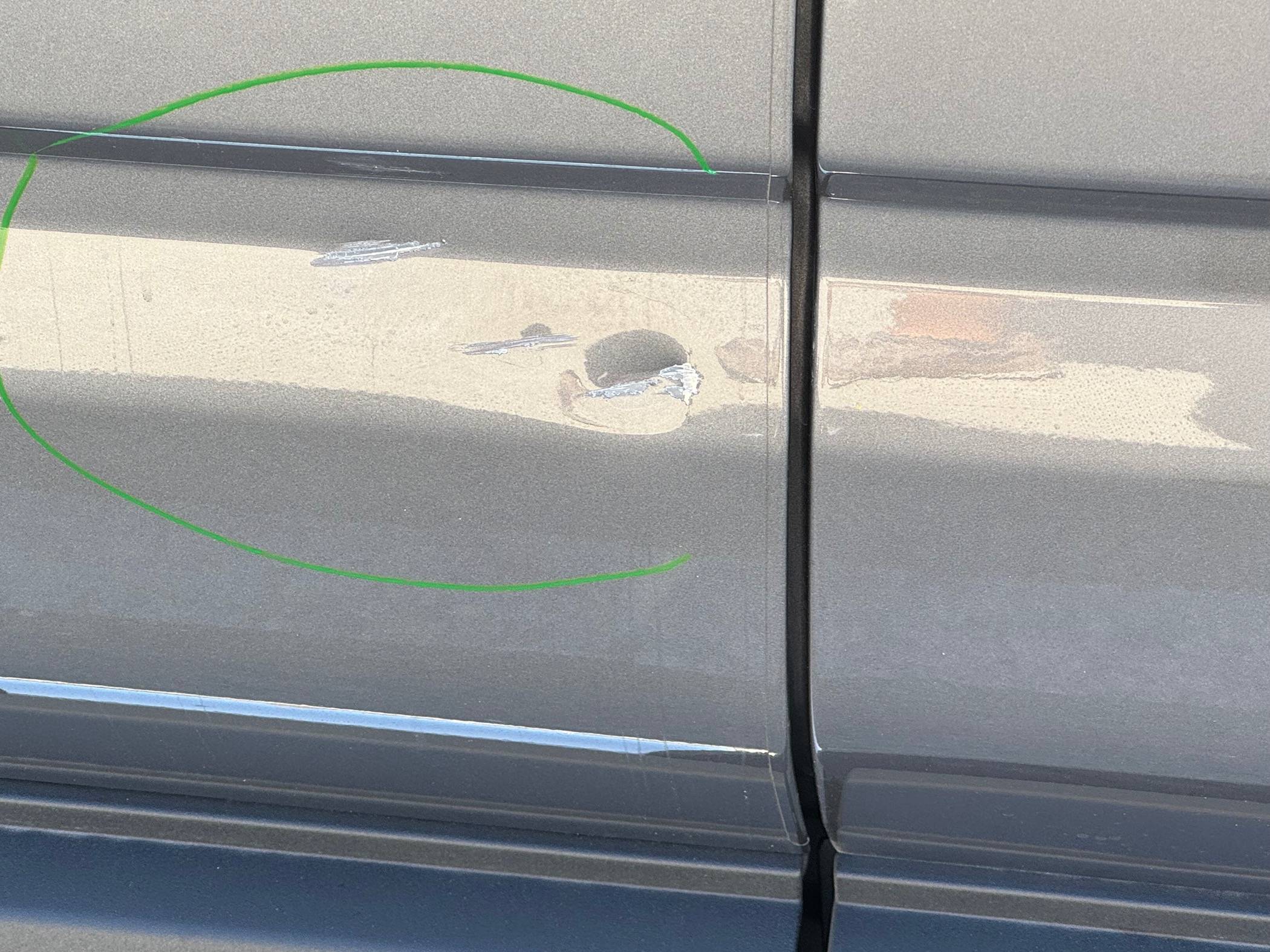 Ford Bronco Sport Door ding repair FORD IMG_0727