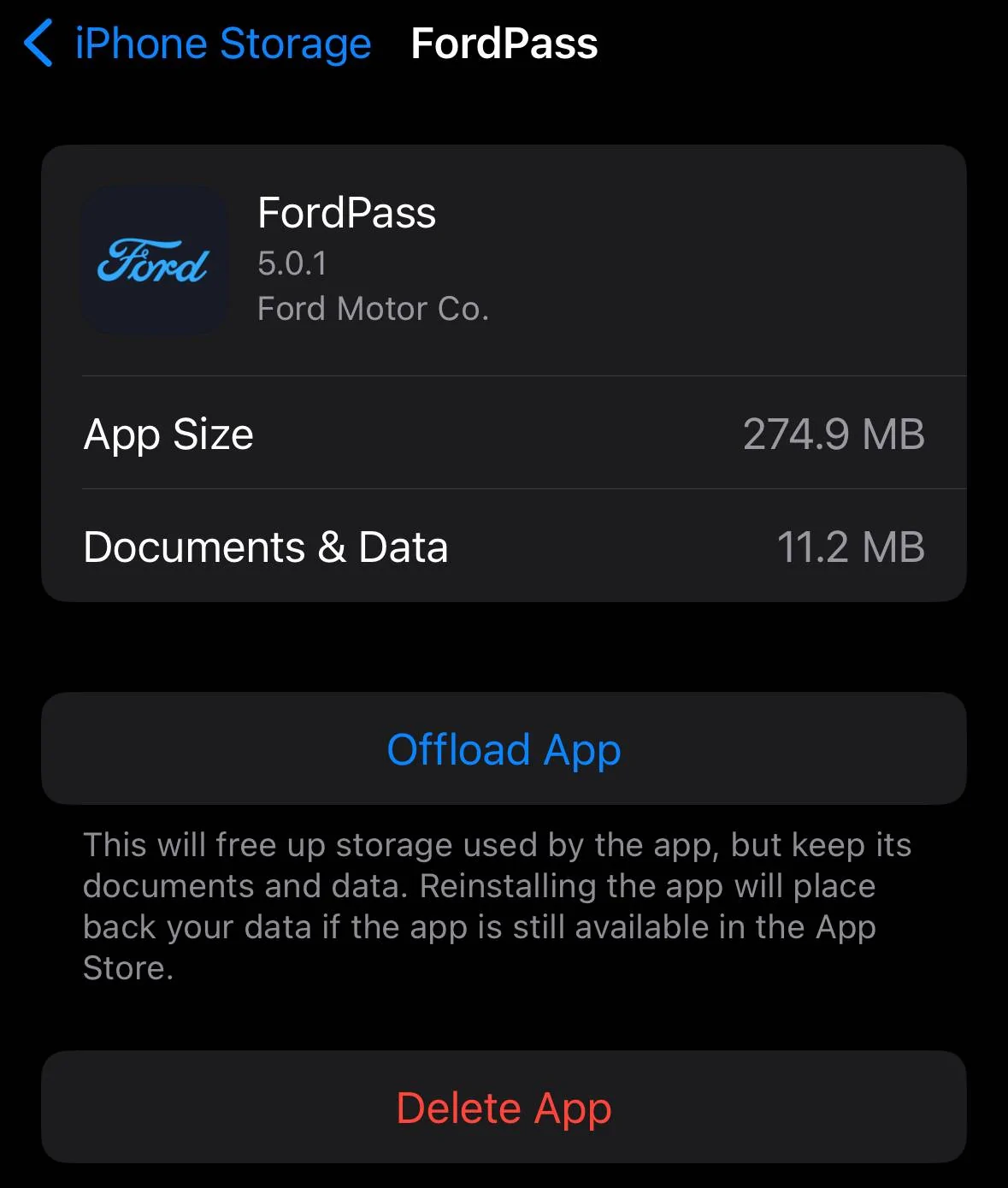 Ford Bronco Sport Ford App not working (iPhone) IMG_4704