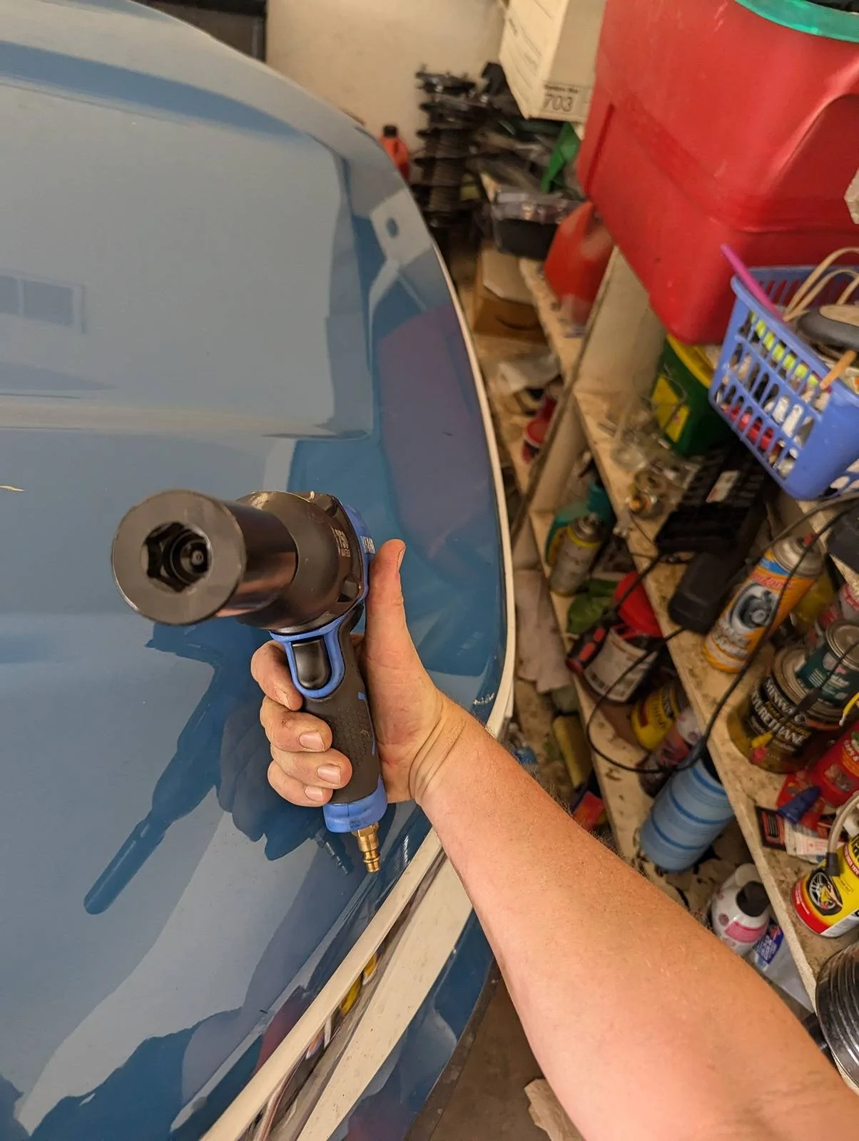 Ford Bronco Sport Used air suspension tank to run air tools PXL_20240621_203124218