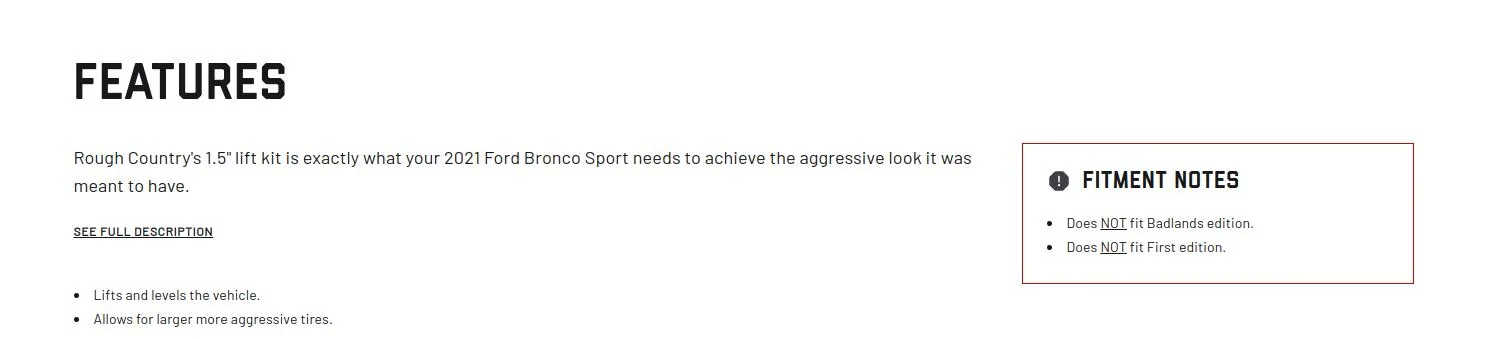 Ford Bronco Sport Do lifts cause long-term problems with the Badlands? 1719789050936-70