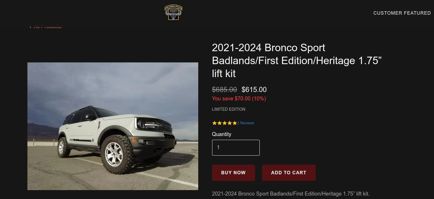 Ford Bronco Sport Do lifts cause long-term problems with the Badlands? 1719789589108-al