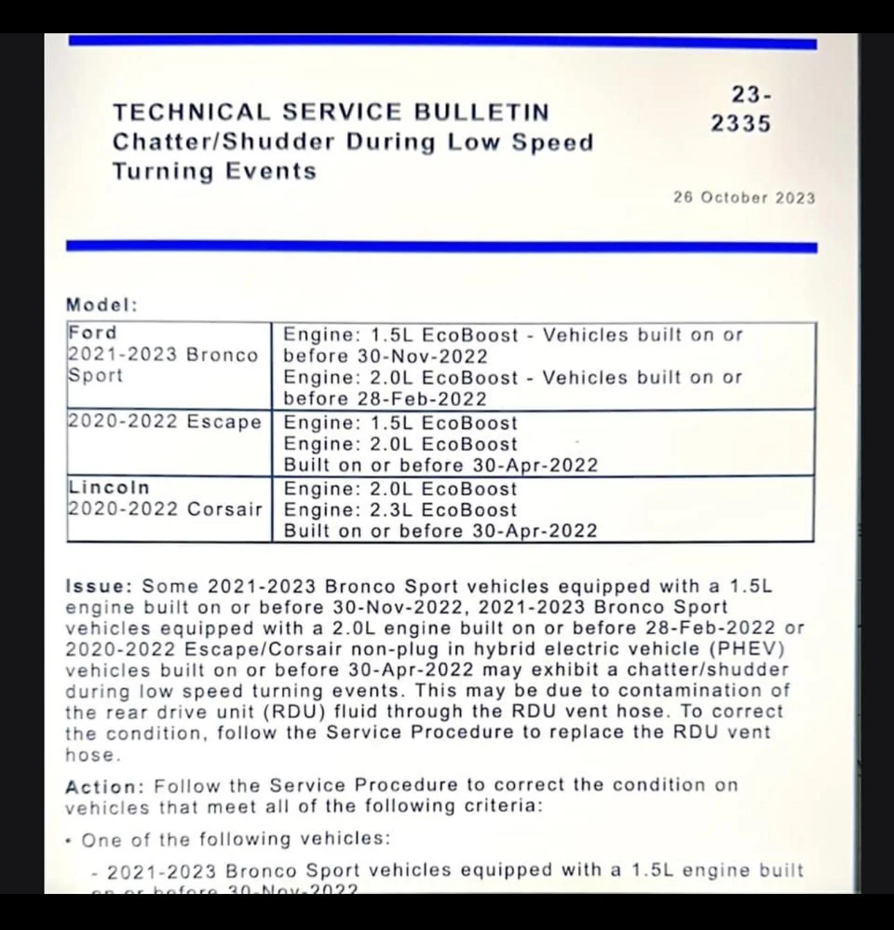 Ford Bronco Sport Noise/vibration when turning at slow speed. IMG_1113