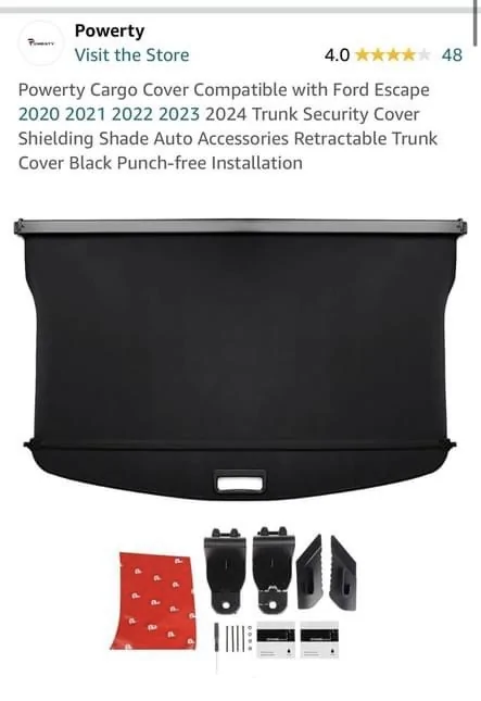 Ford Bronco Sport Cargo cover option IMG_6029