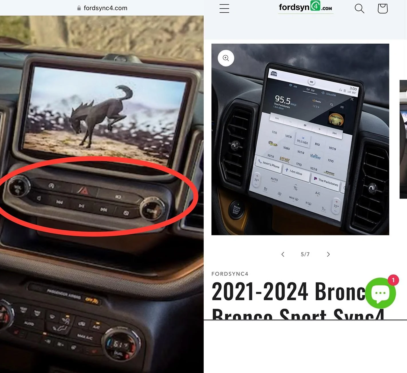 Ford Bronco Sport SYNC 4 Imag