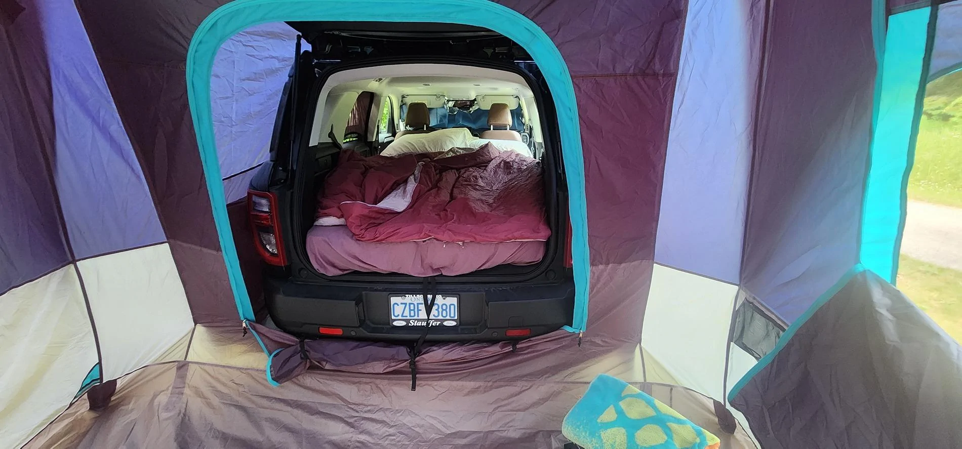 Ford Bronco Sport Bronco Sport base camp / car camping + custom kayak trailer 20240620_170509