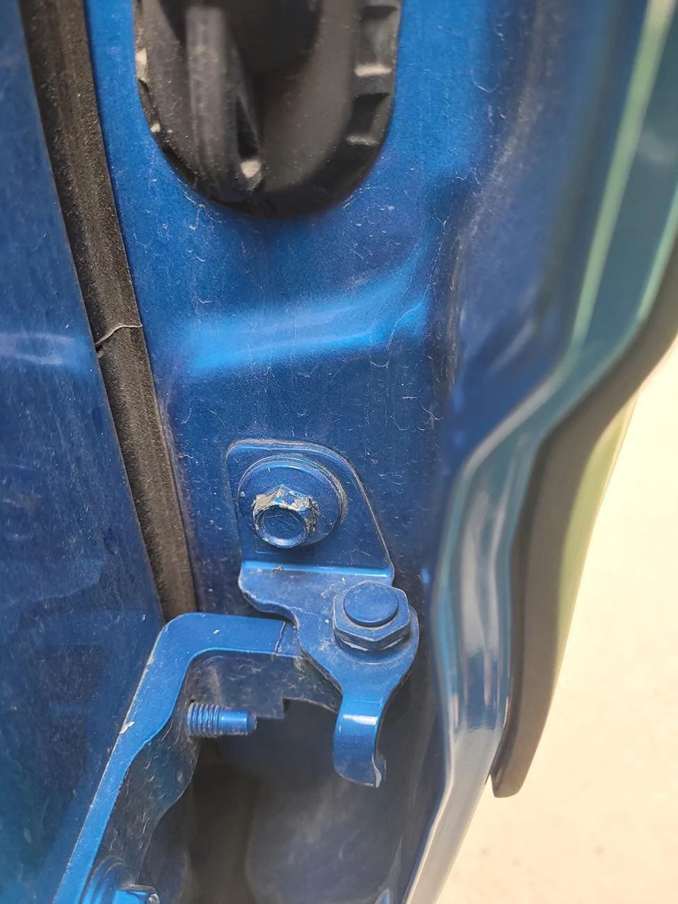 Ford Bronco Sport Side Door molding installed incorrectly 20240716_155732