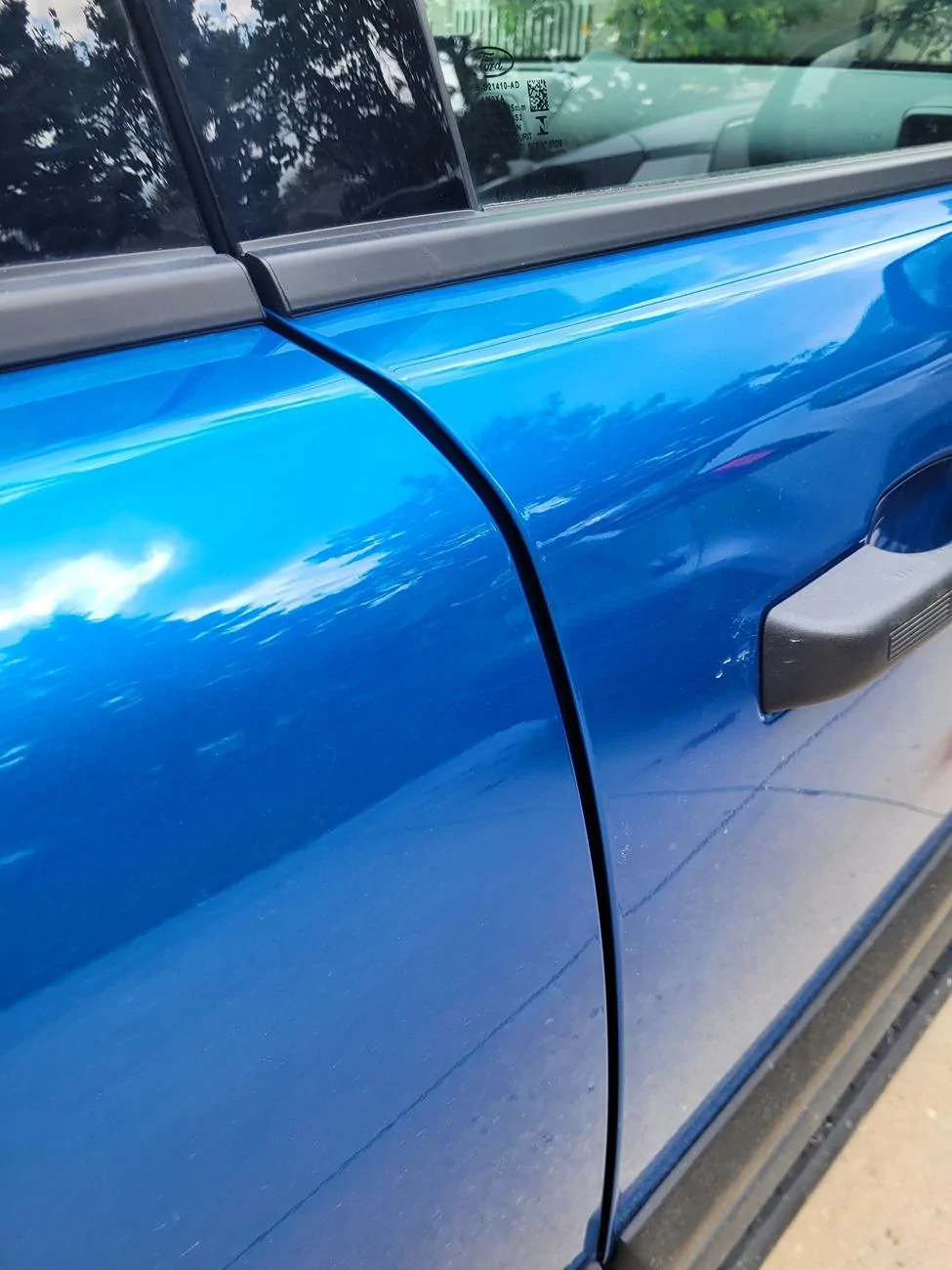 Ford Bronco Sport Side Door molding installed incorrectly 20240716_155809