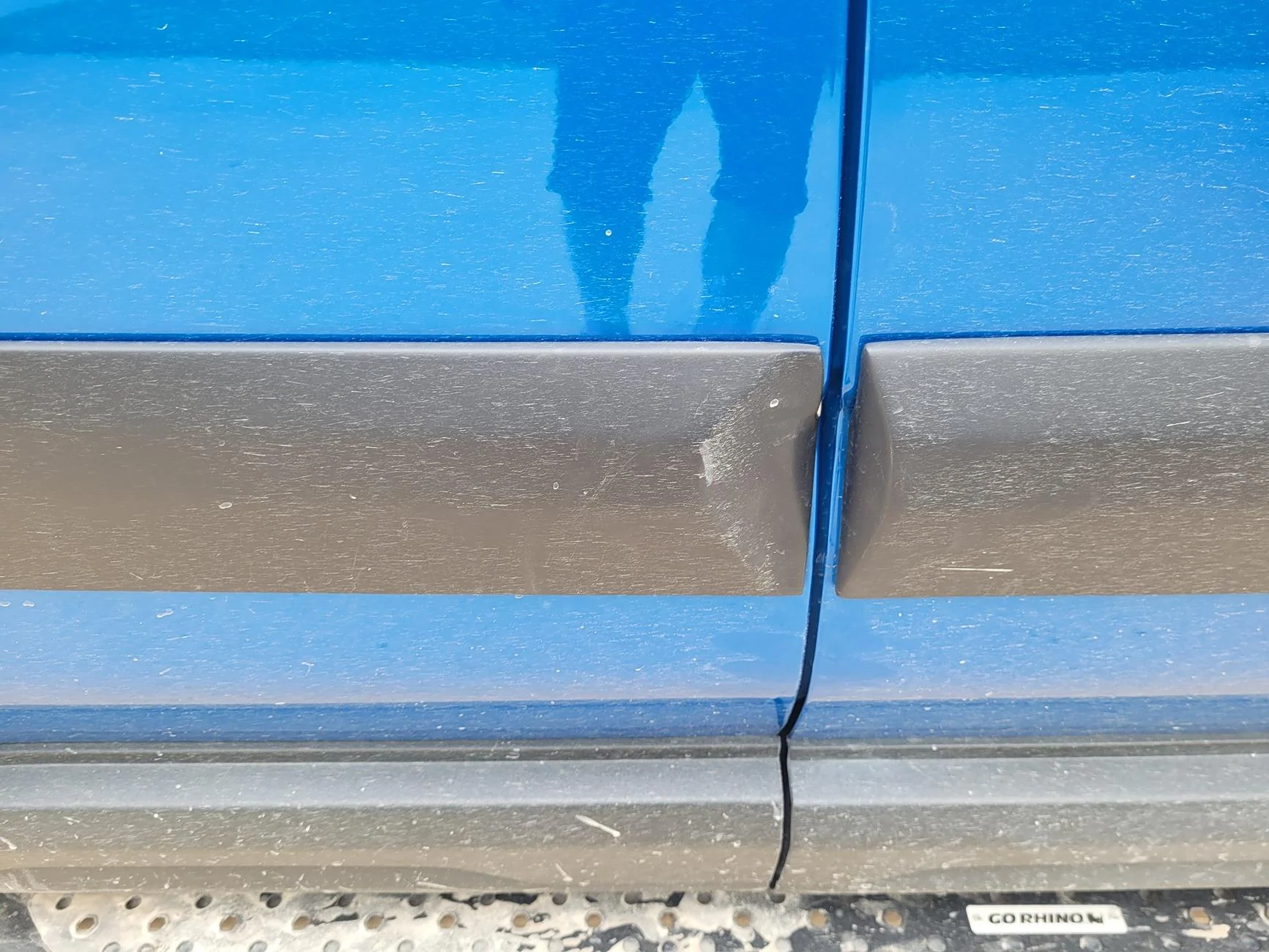 Ford Bronco Sport Side Door molding installed incorrectly 20240716_155755