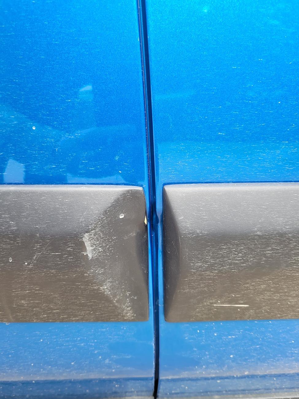 Ford Bronco Sport Side Door molding installed incorrectly 20240716_155853