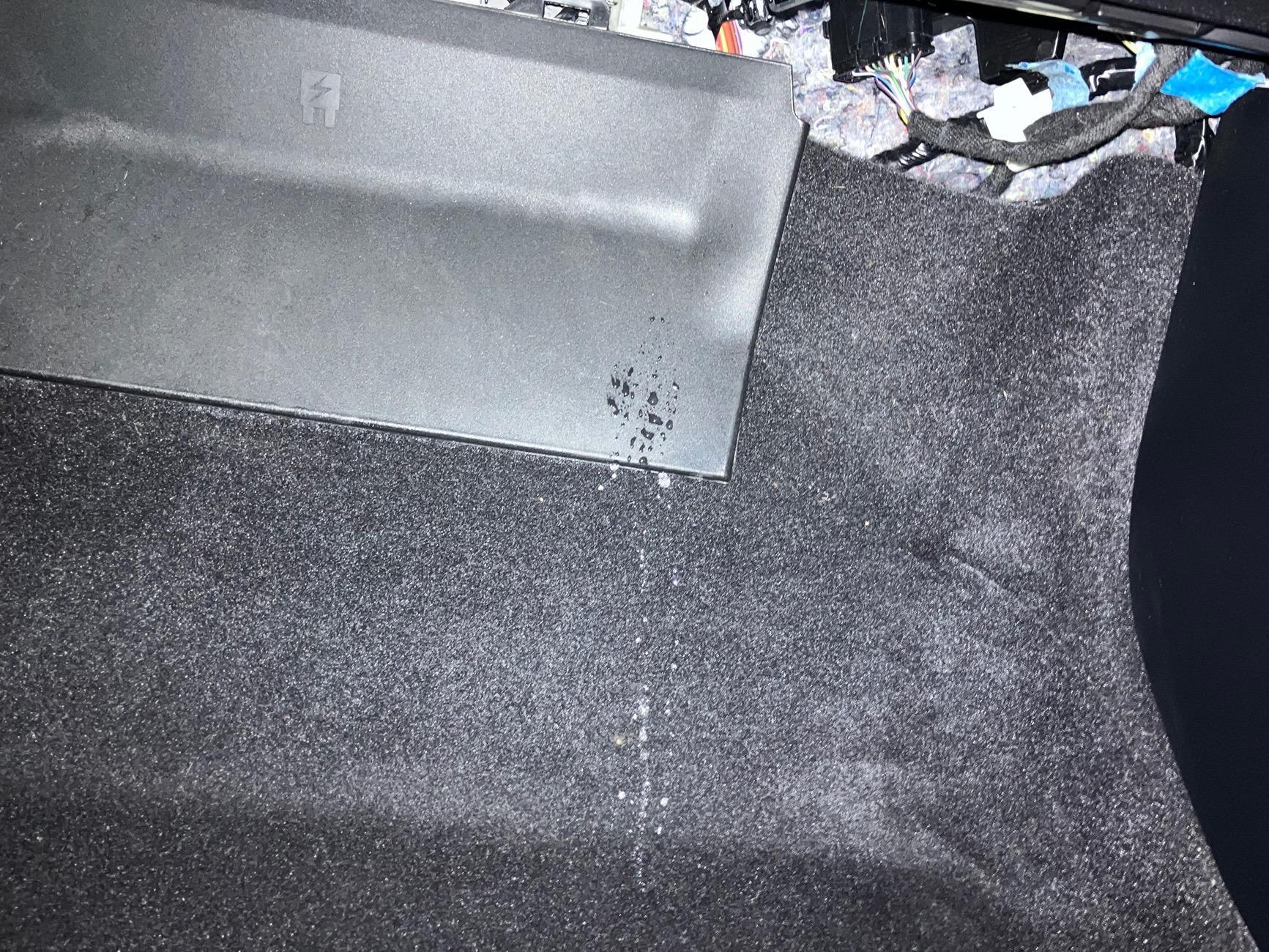 Ford Bronco Sport Passenger front floor flooded IMG_1541