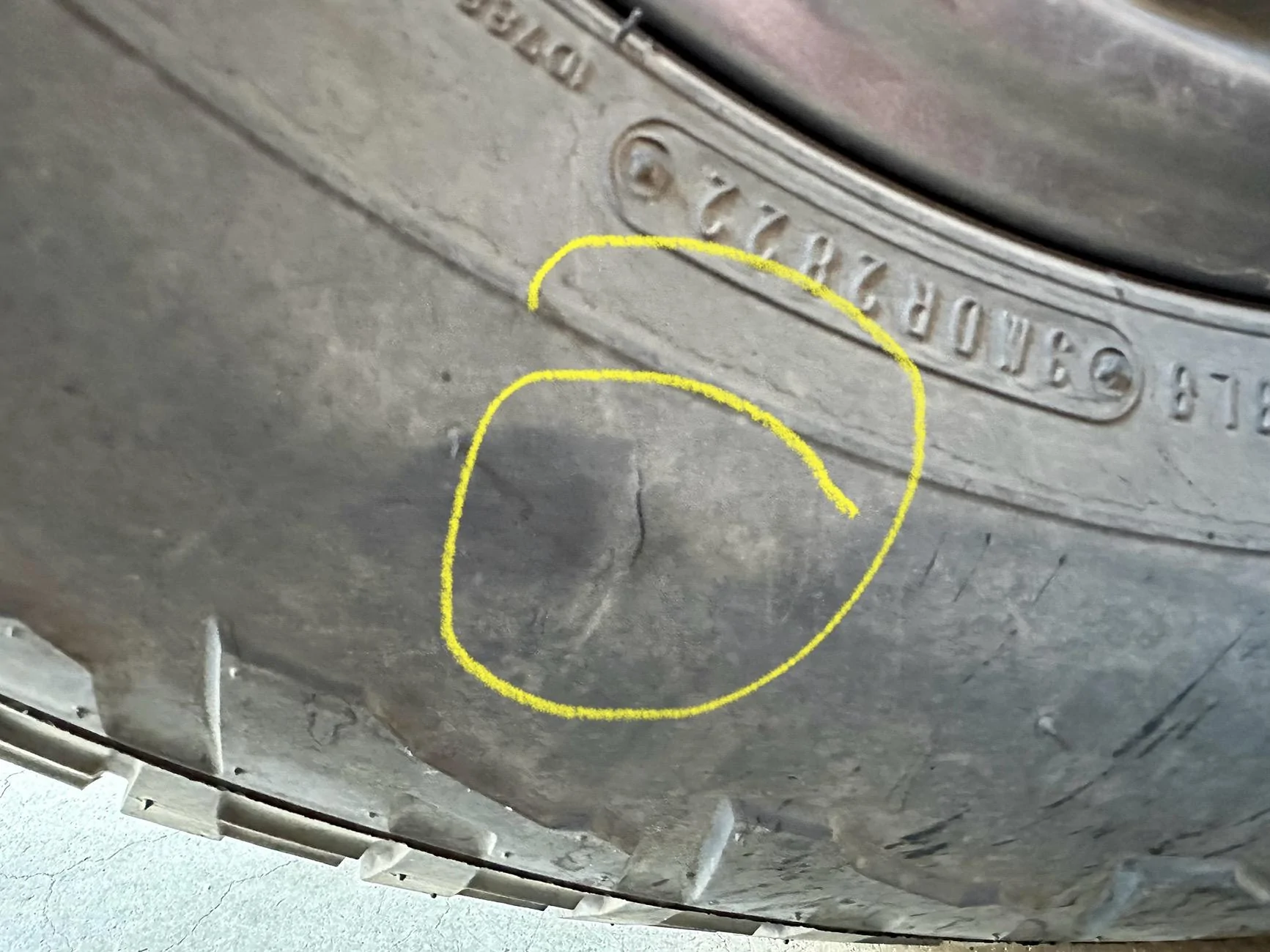 Ford Bronco Sport Tire Sidewall Crack - what would you do? IMG_7635