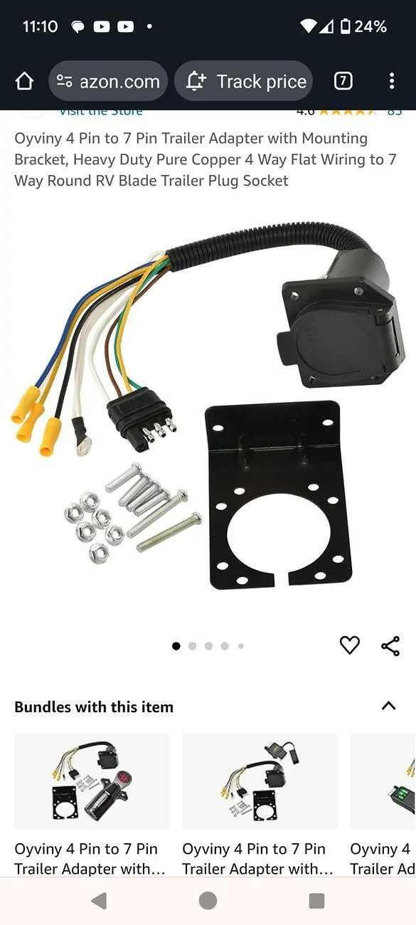 Ford Bronco Sport 7pin conversion from stock Ford towing package 4 pin trailer harness Screenshot_20240802-111027