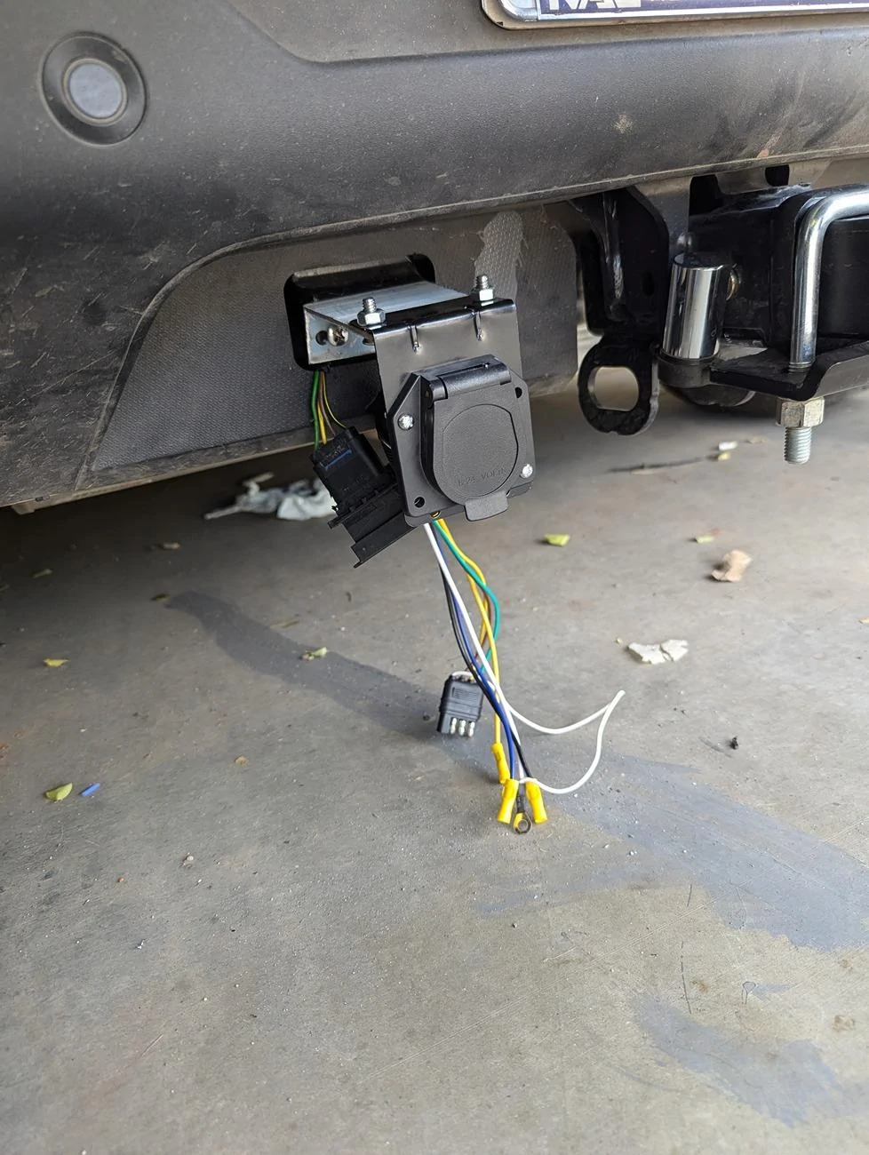 Ford Bronco Sport 7pin conversion from stock Ford towing package 4 pin trailer harness PXL_20240802_174238045