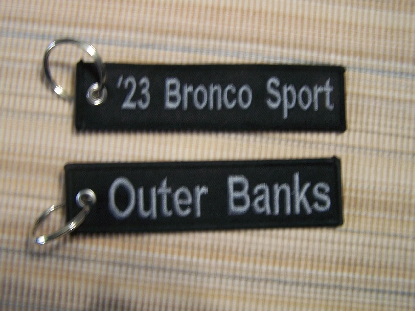 Ford Bronco Sport Embroidered key ring 100_6922