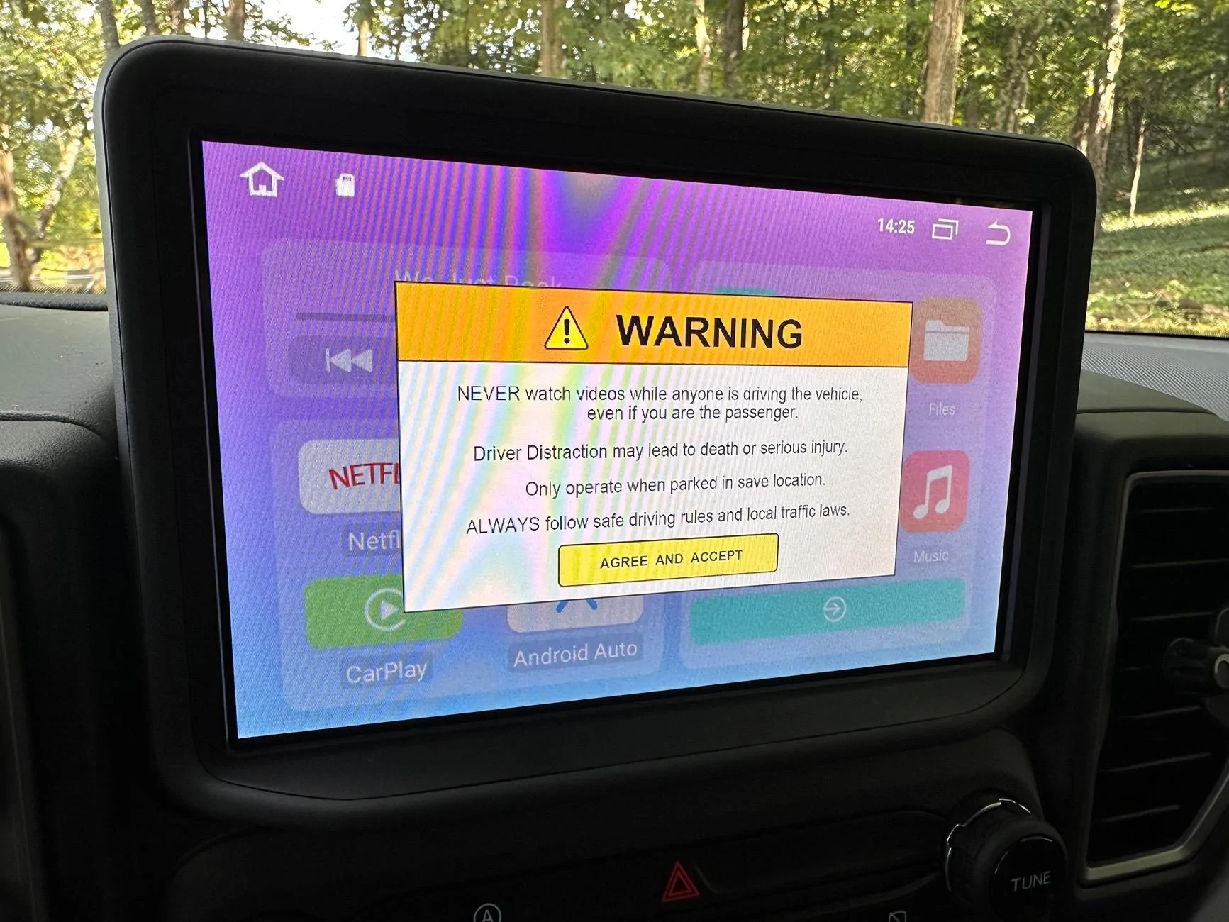 Ford Bronco Sport Magic Brand wireless CarPlay adapter IMG_3558