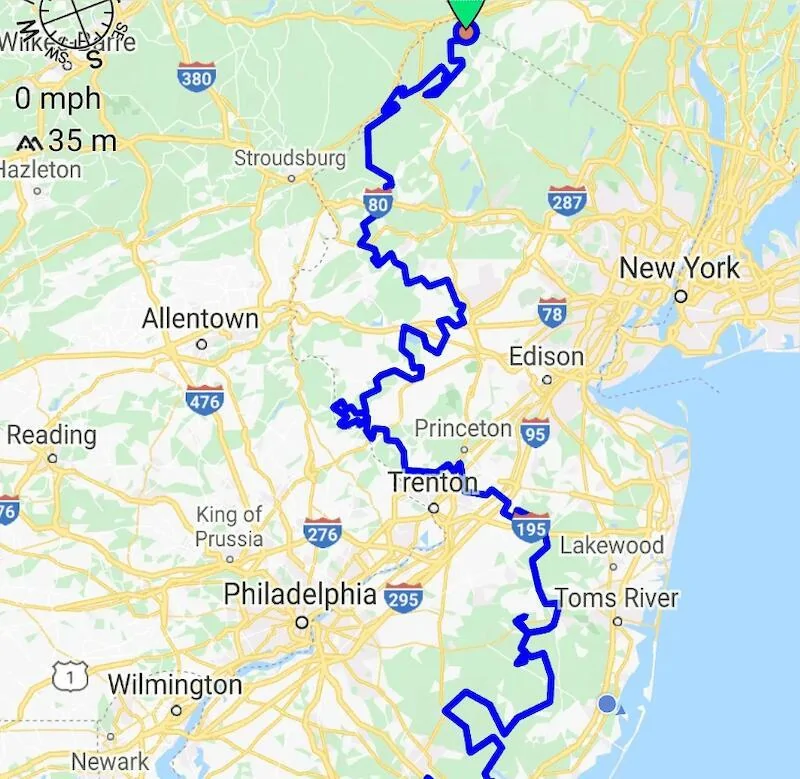 Ford Bronco Sport Hello from Pa. Trans New Jersey Trail