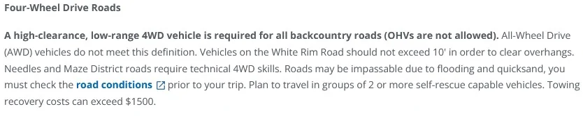 Ford Bronco Sport Don't get an off-road ticket... Recreation website rules