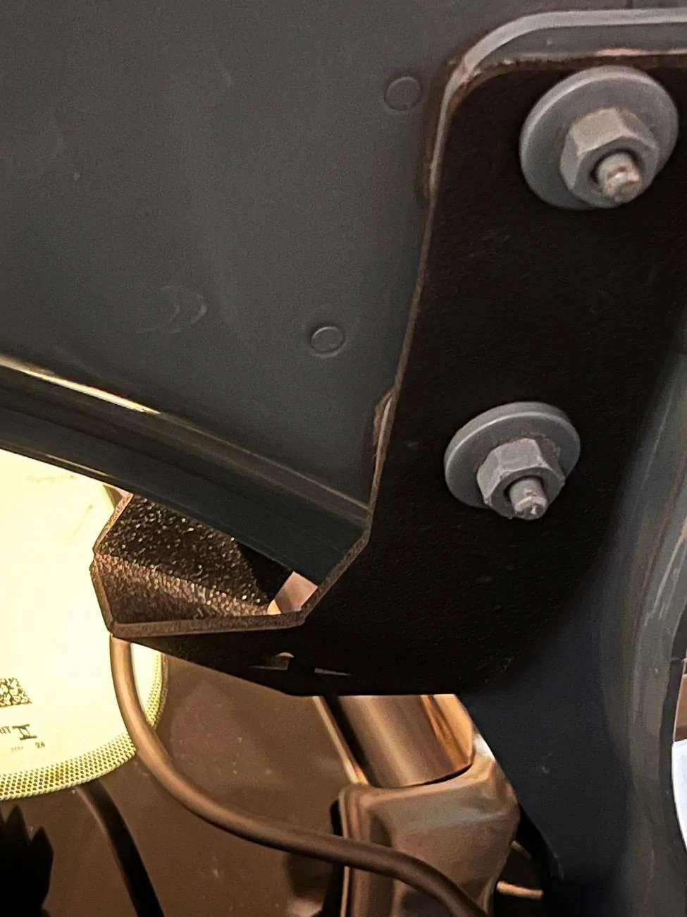 Ford Bronco Sport Go Rhino ditch light brakets install notes & photos IMG_6999