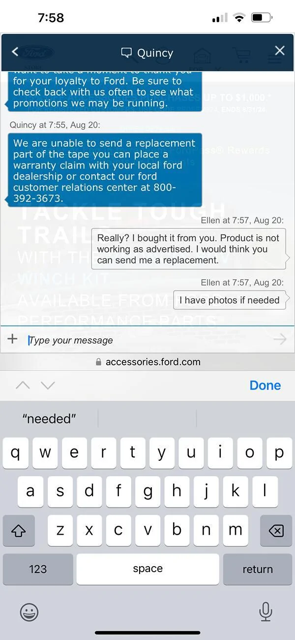 Ford Bronco Sport Aeroskin hood deflector defect IMG_9630