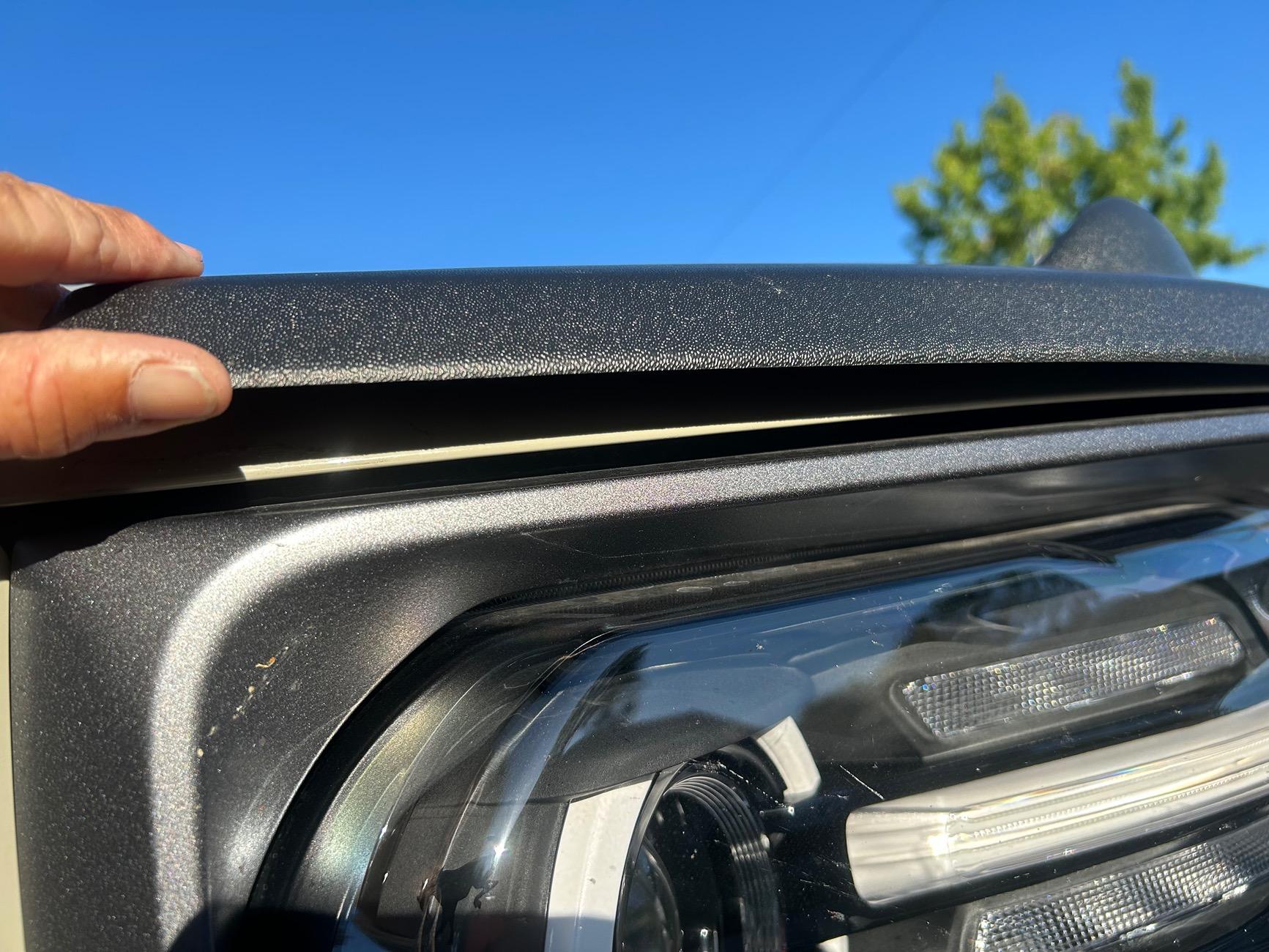 Ford Bronco Sport Aeroskin hood deflector defect IMG_9624