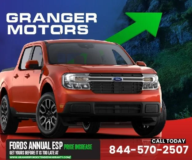 Ford Bronco Sport Attention: Ford’s Annual Price Increase on ESPs (Extended Service/Warranty Plans)! Get Yours @ Granger Ford Before It’s Too Late! Ad 2