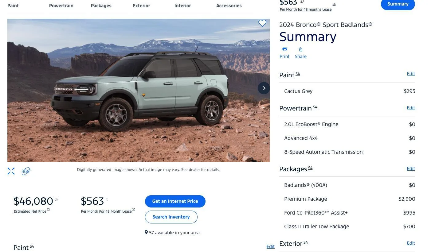 Ford Bronco Sport Official: 2025 Bronco Sport Gets Sasquatch Off-Road Package, New Tech and Features Screenshot 2024-08-26 at 11.44.15 AM