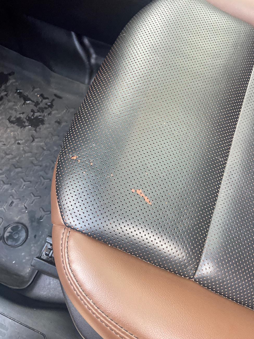 Ford Bronco Sport Bronco seats are starting to peel away IMG_3407