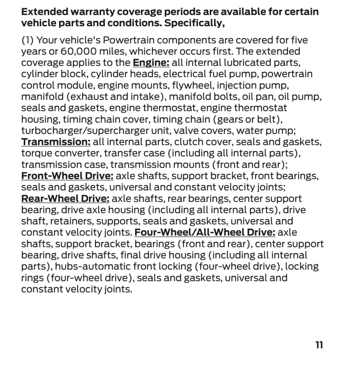 Ford Bronco Sport Powertrain warranty question IMG_7940