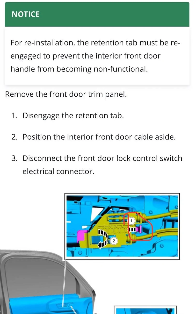 Ford Bronco Sport Front doors wont open from inside IMG_4720