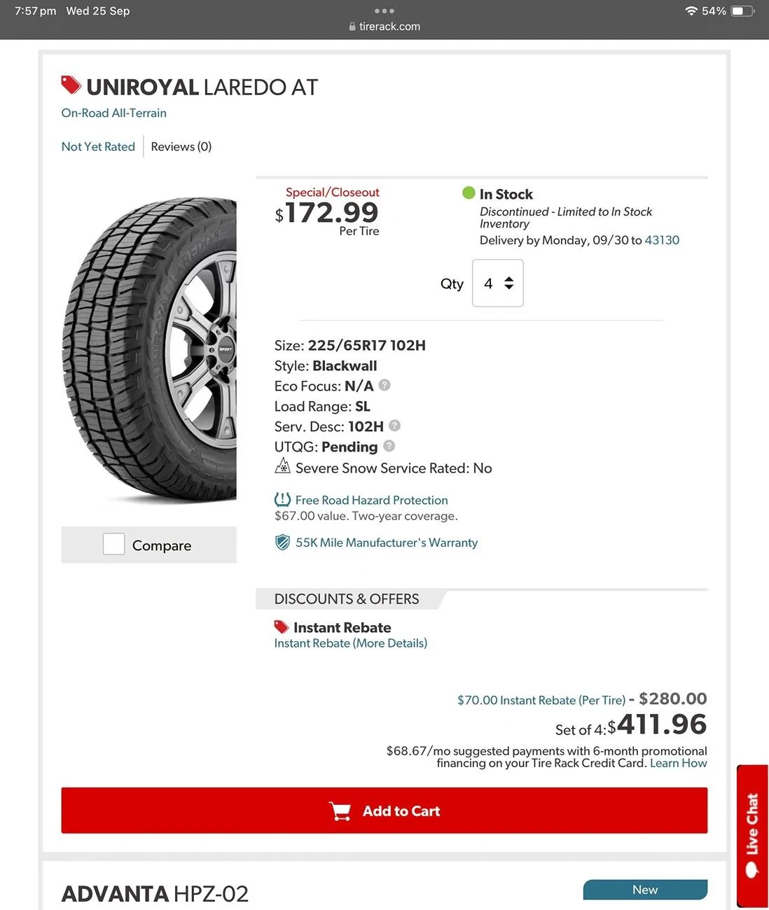 Ford Bronco Sport Uniroyal Laredo AT IMG_1826