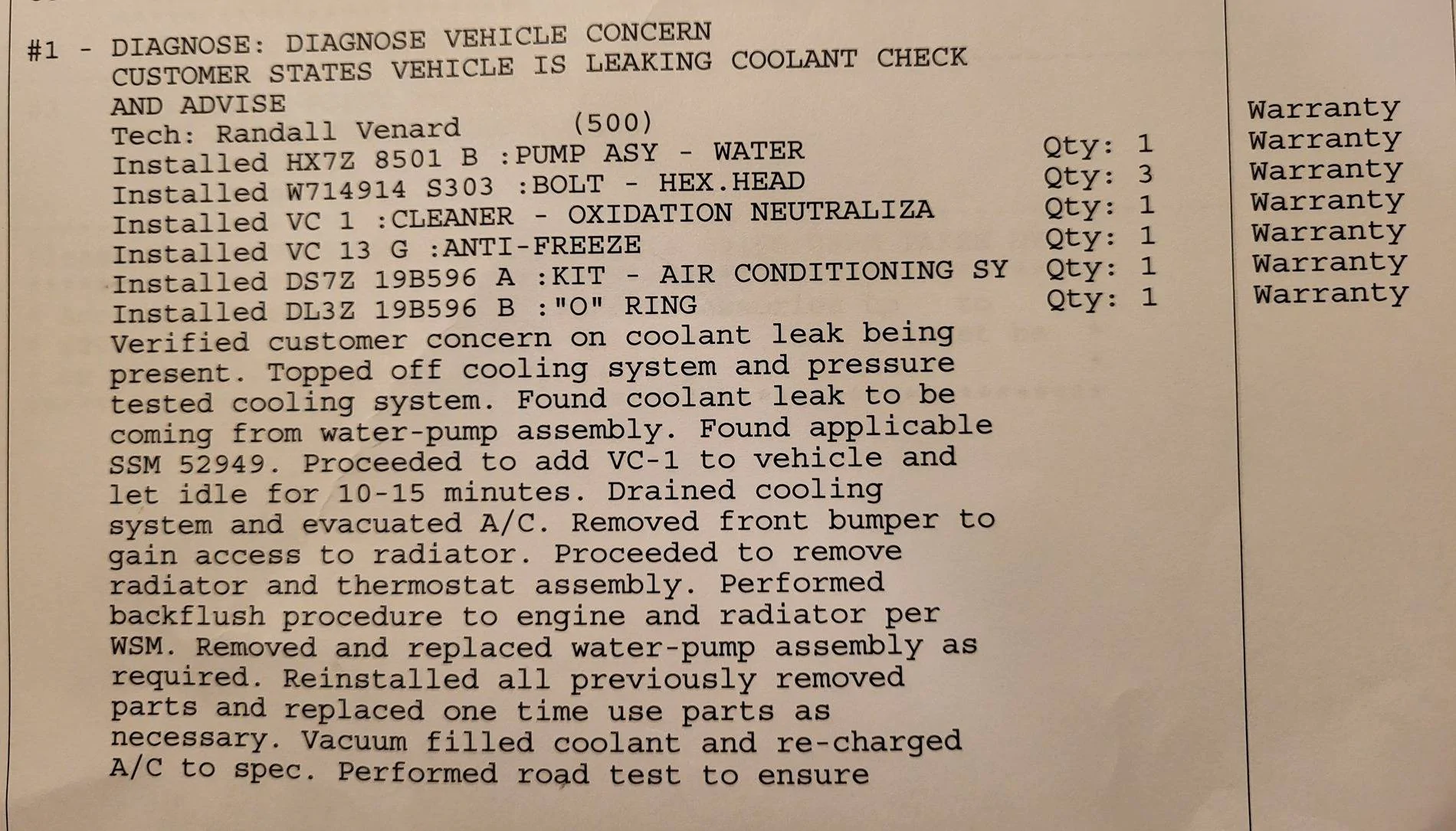 Ford Bronco Sport Water Pump-Casting Sand 1000010710
