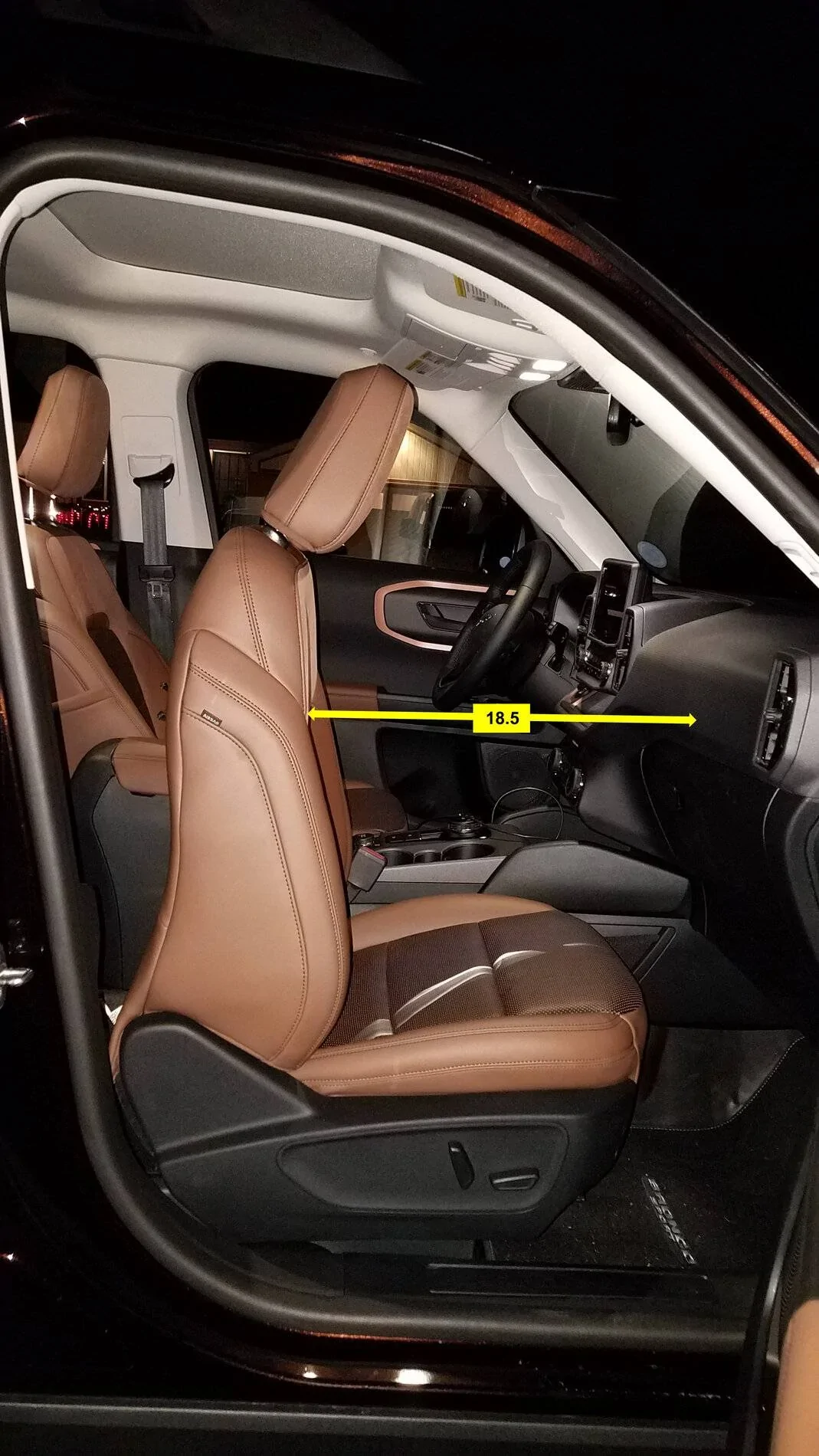 Ford Bronco Sport Bronco Sport Cargo Measurements / Dimensions (Length, Width, Height & More) front
